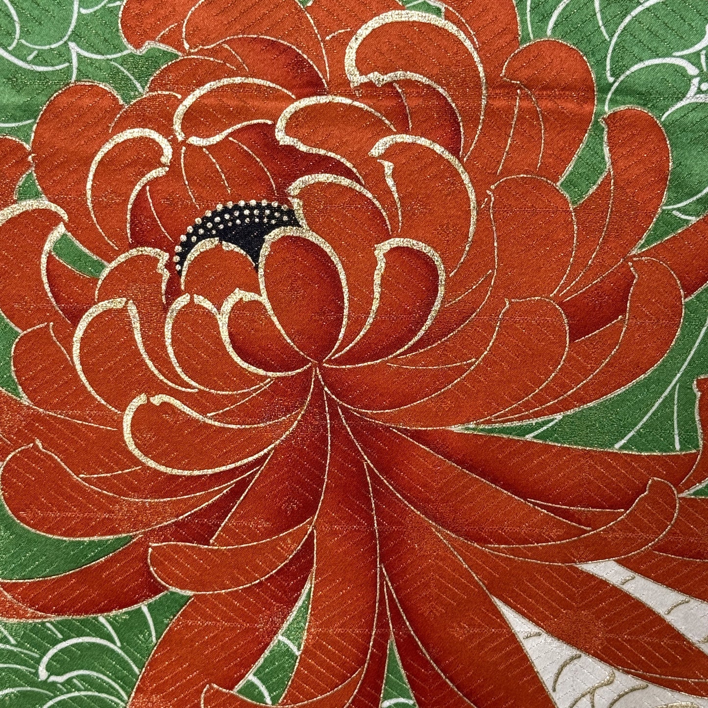 "Gilded Blooms" Vintage Furisode Kimono