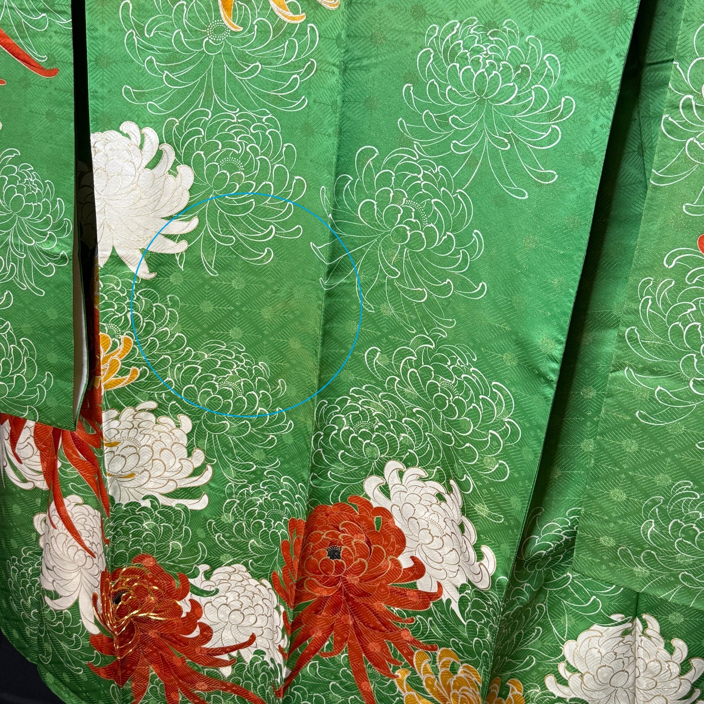 "Gilded Blooms" Vintage Furisode Kimono