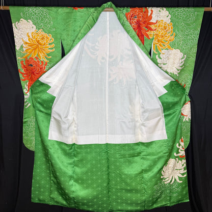 "Gilded Blooms" Vintage Furisode Kimono