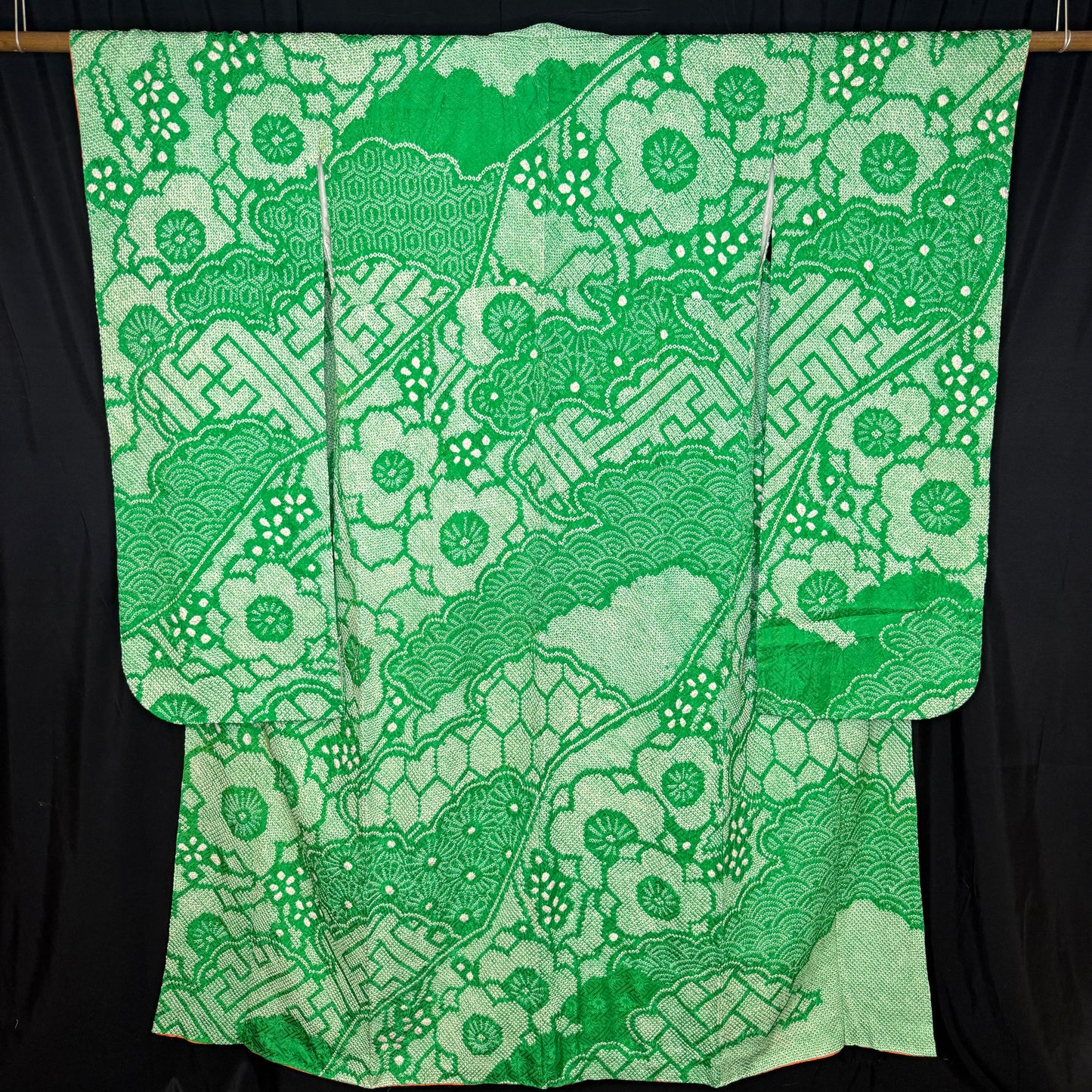 "Kyoto Shibori" Vintage Furisode Kimono