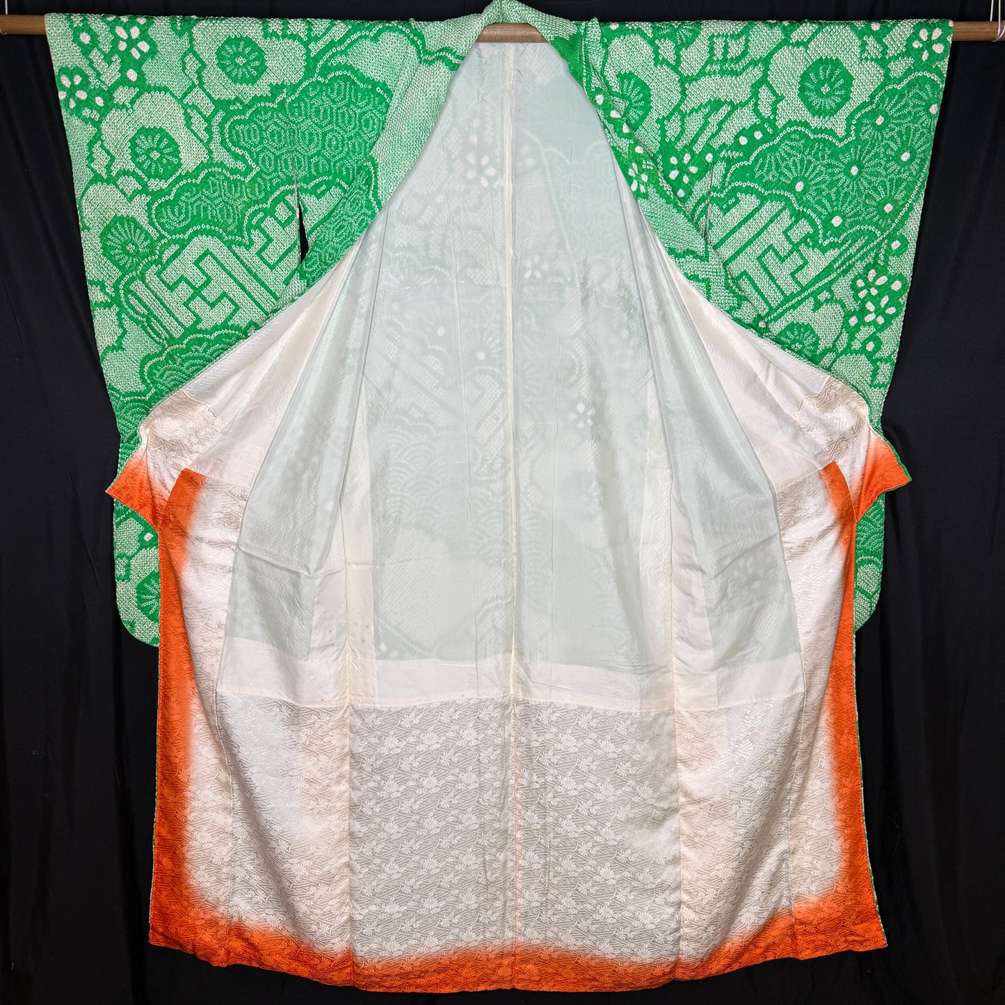 "Kyoto Shibori" Vintage Furisode Kimono