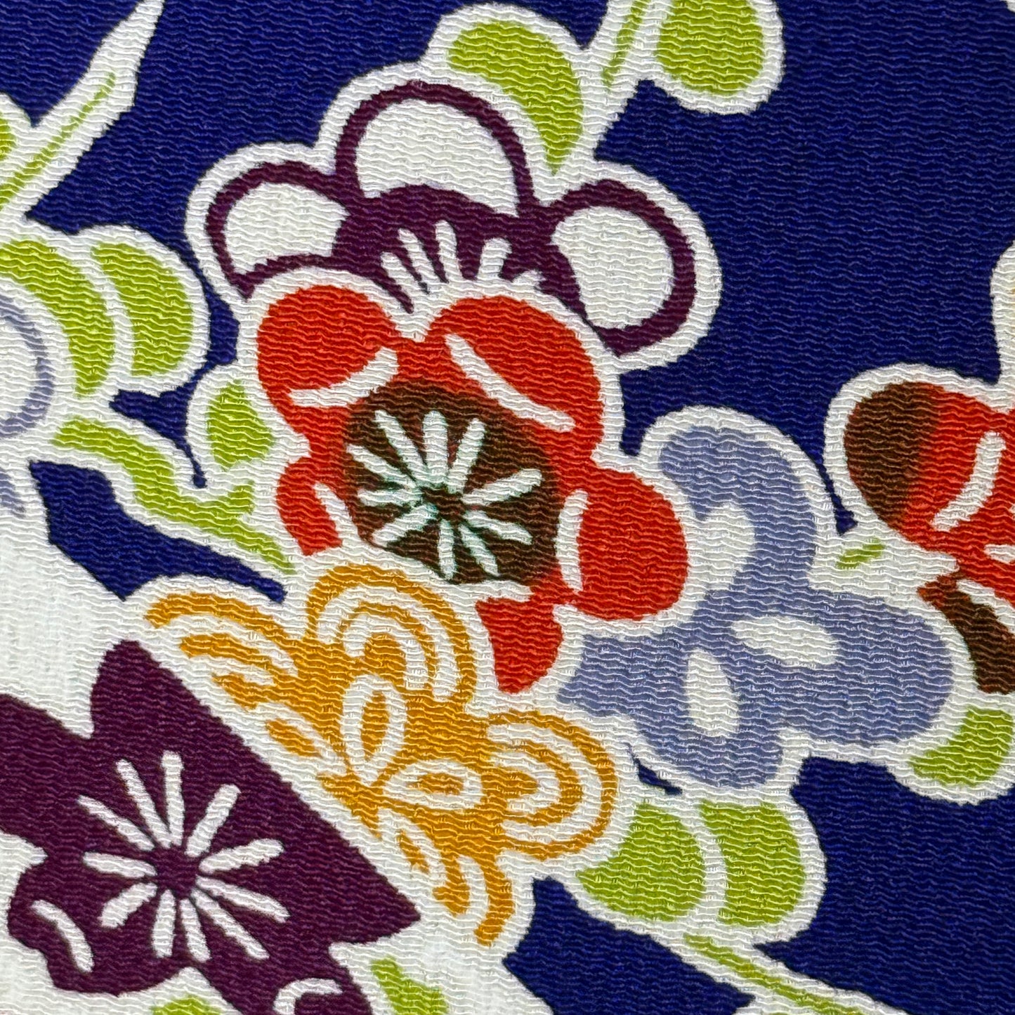 "Cobalt Stream" Vintage Furisode Kimono