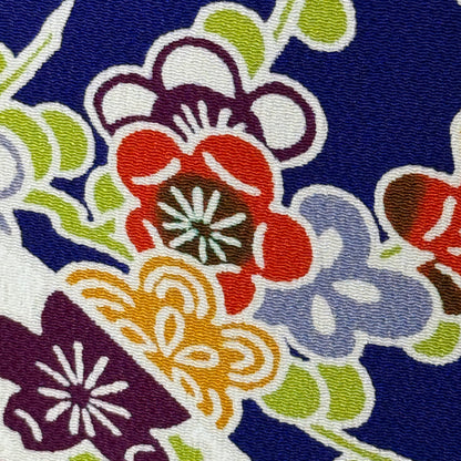 "Cobalt Stream" Vintage Furisode Kimono