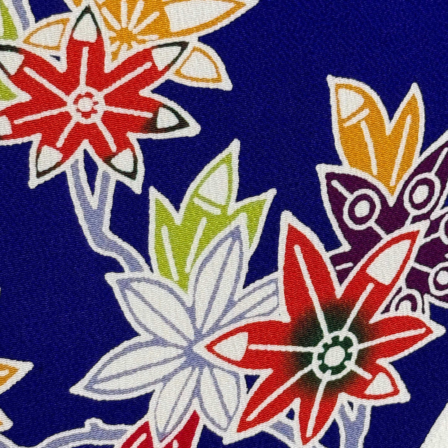 "Cobalt Stream" Vintage Furisode Kimono