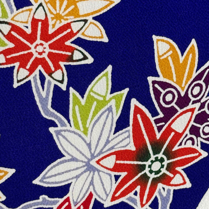 "Cobalt Stream" Vintage Furisode Kimono