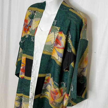 "Ikat Blooms" Vintage Haori Jacket