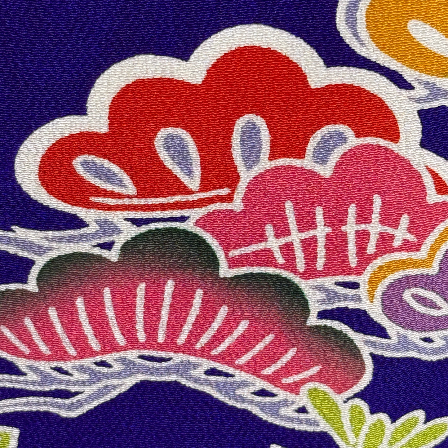 "Cobalt Stream" Vintage Furisode Kimono