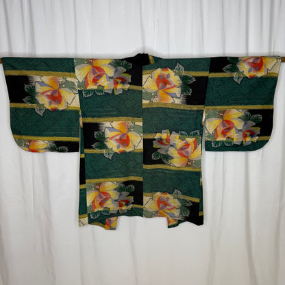 "Ikat Blooms" Vintage Haori Jacket