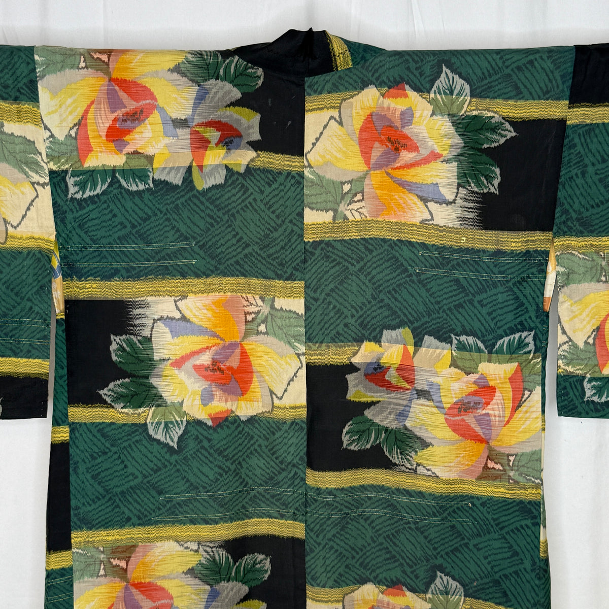 "Ikat Blooms" Vintage Haori Jacket