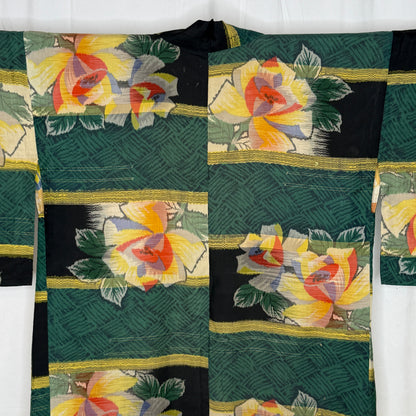 "Ikat Blooms" Vintage Haori Jacket
