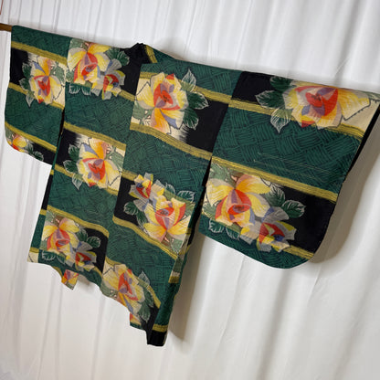"Ikat Blooms" Vintage Haori Jacket