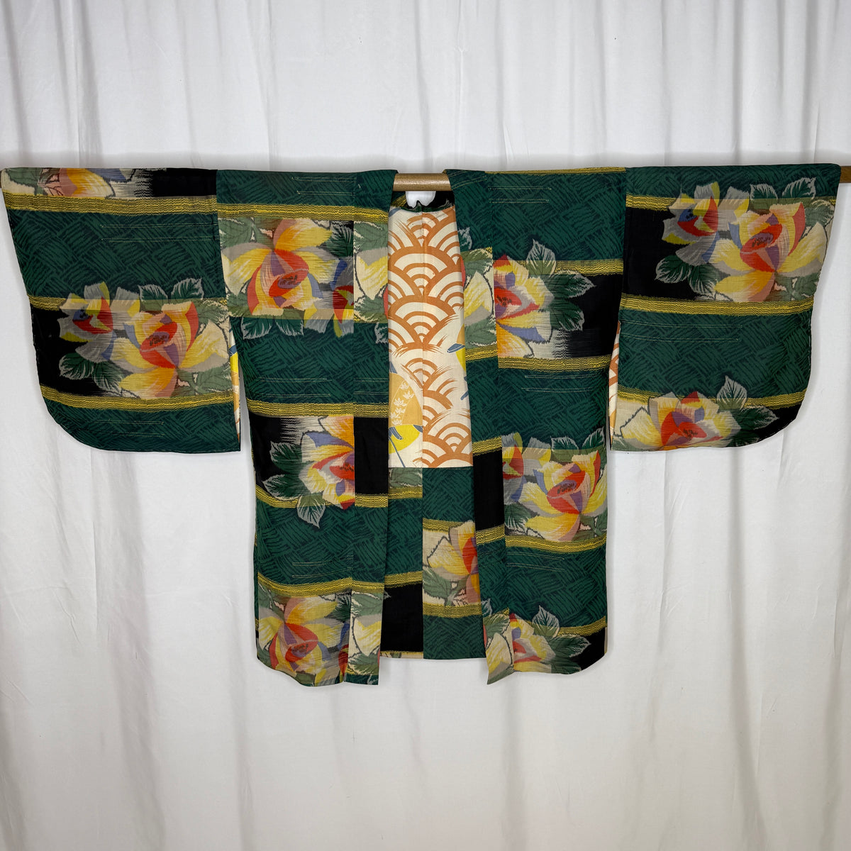 "Ikat Blooms" Vintage Haori Jacket