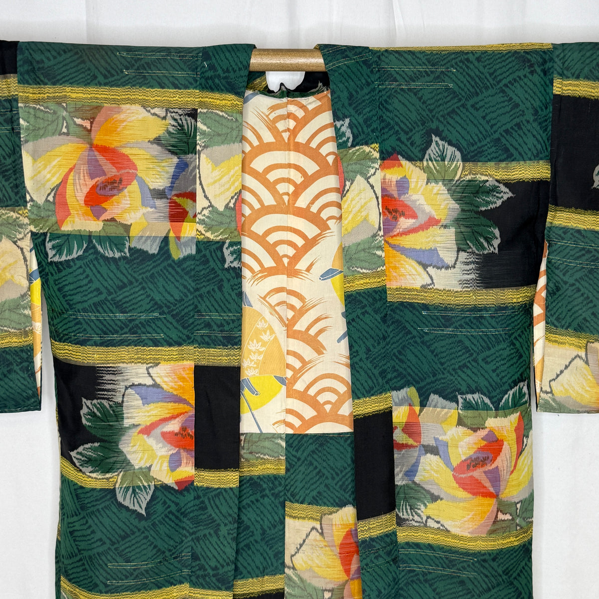 "Ikat Blooms" Vintage Haori Jacket