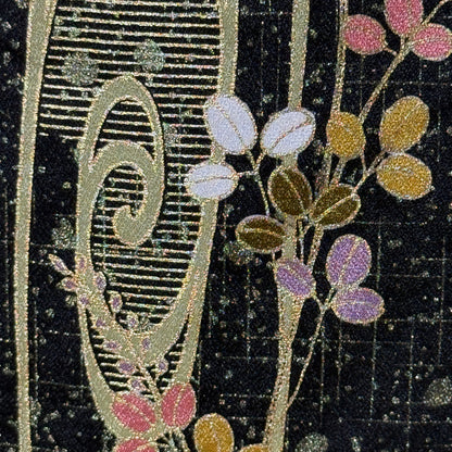 "Flowing Swirls" Vintage Furisode Kimono