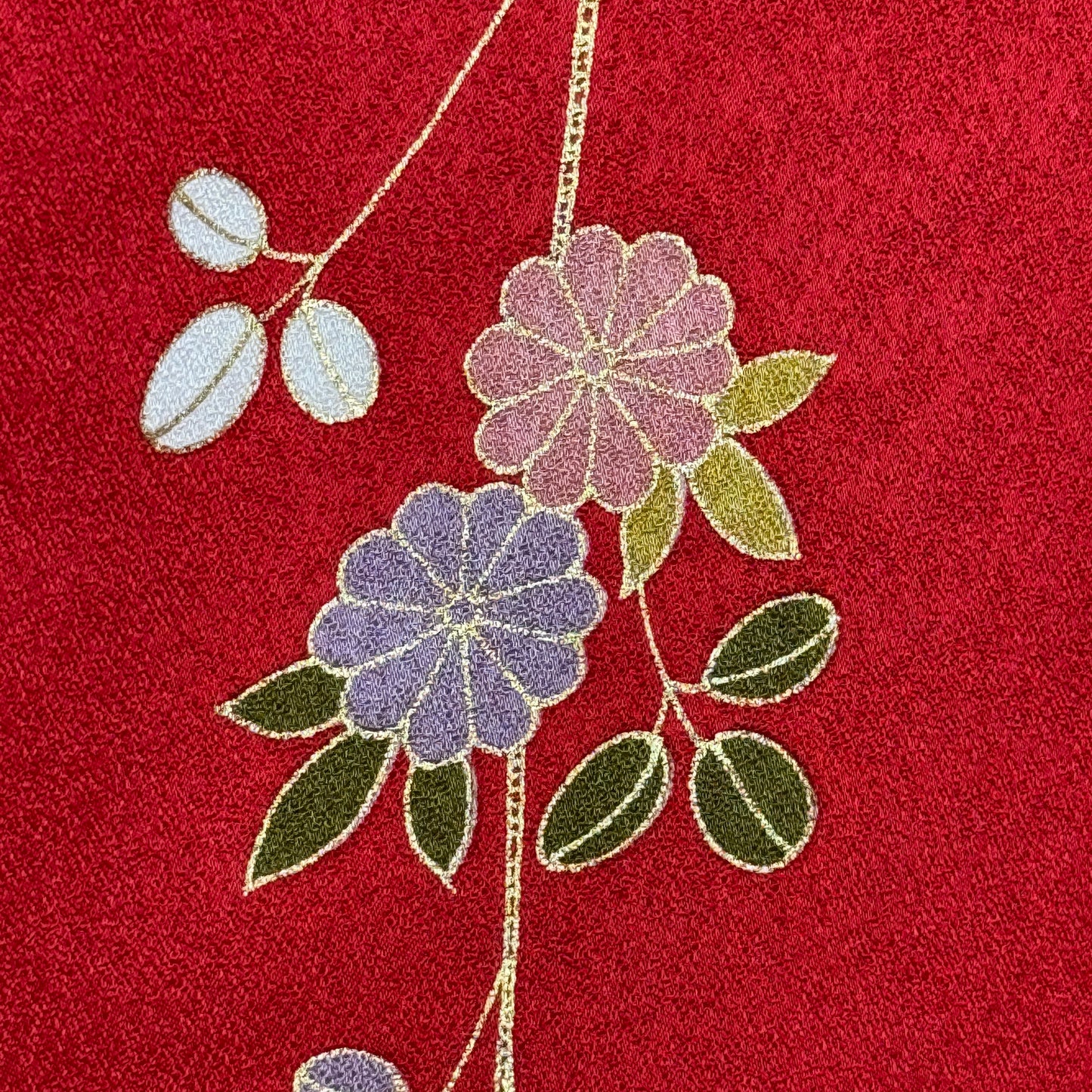 "Flowing Swirls" Vintage Furisode Kimono