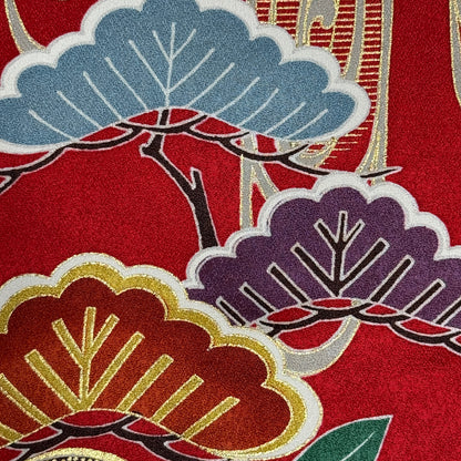 "Flowing Swirls" Vintage Furisode Kimono