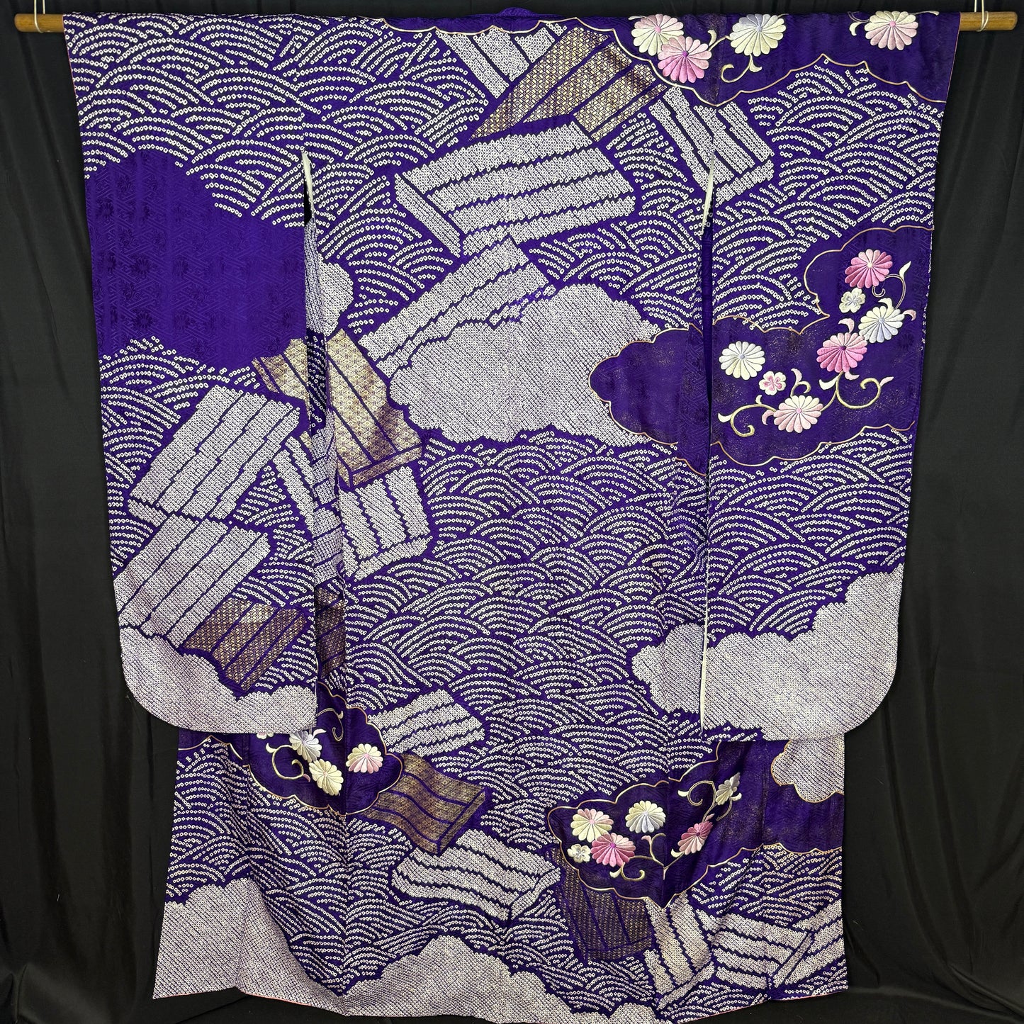 "Stairway to Heaven" Vintage Furisode Kimono