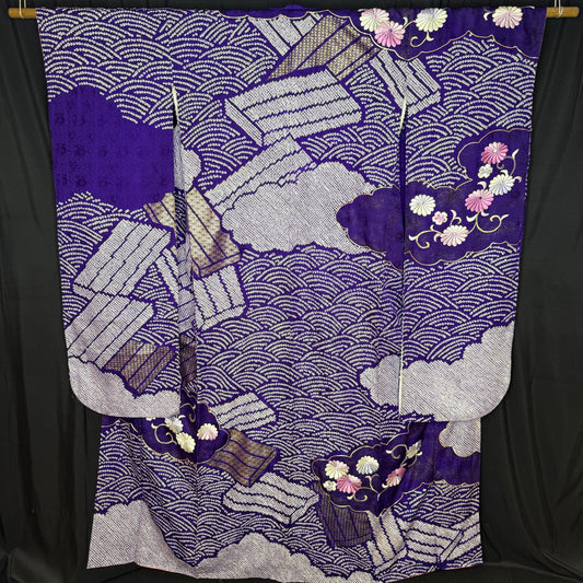 "Stairway to Heaven" Vintage Furisode Kimono