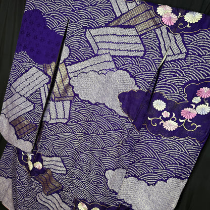 "Stairway to Heaven" Vintage Furisode Kimono