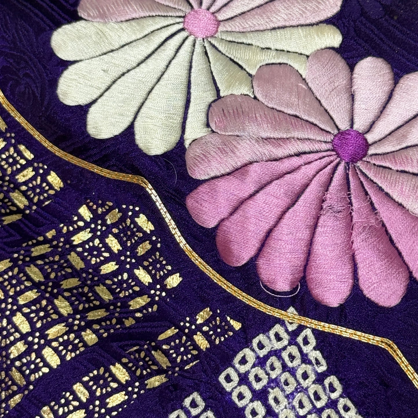 "Stairway to Heaven" Vintage Furisode Kimono