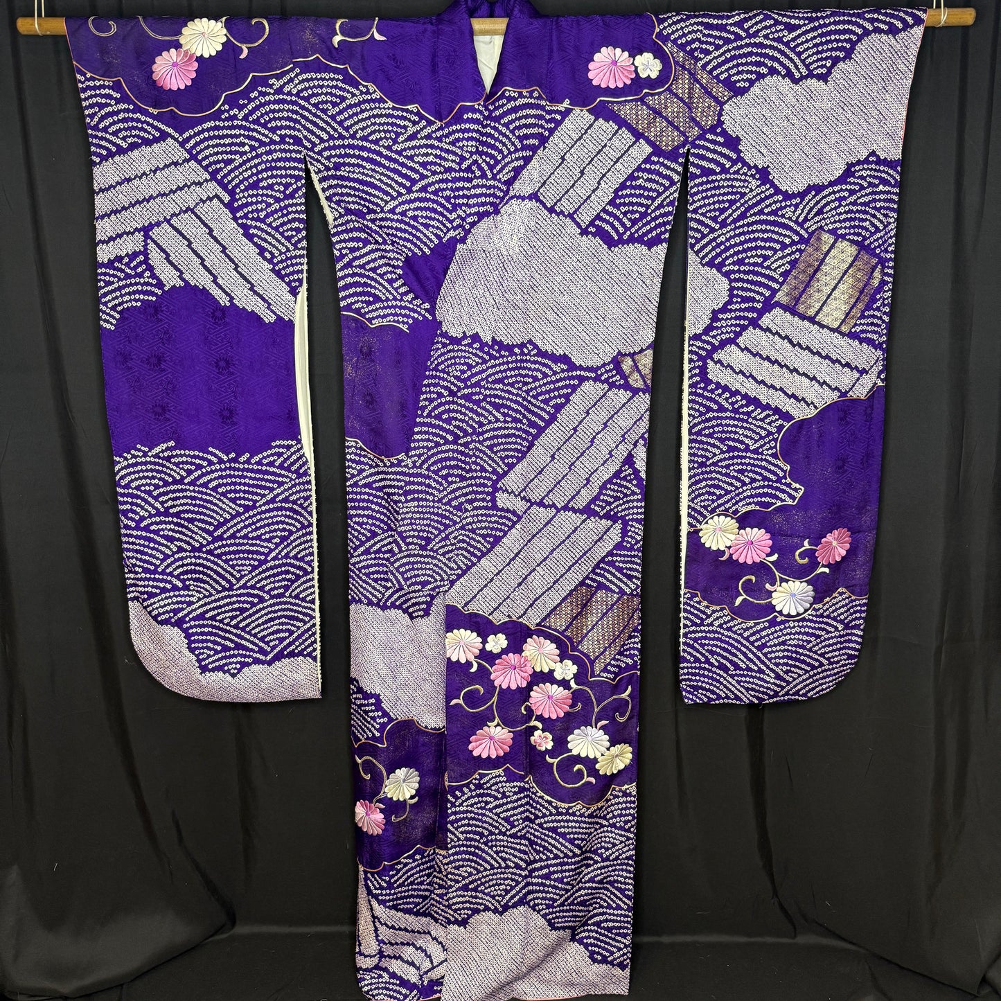 "Stairway to Heaven" Vintage Furisode Kimono