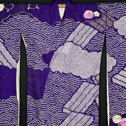 "Stairway to Heaven" Vintage Furisode Kimono