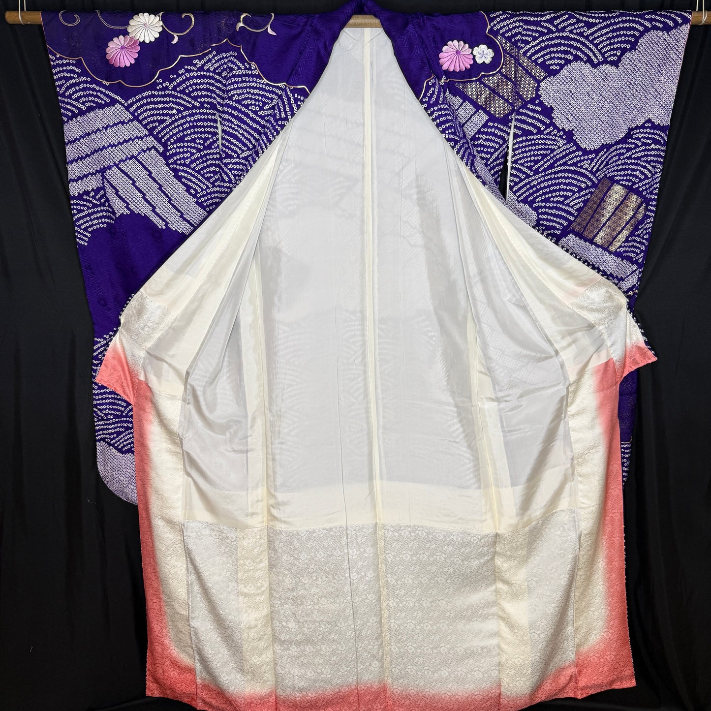 "Stairway to Heaven" Vintage Furisode Kimono