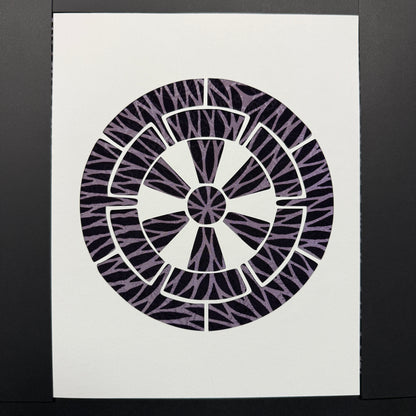 "Wheel Crest" Katagami Art