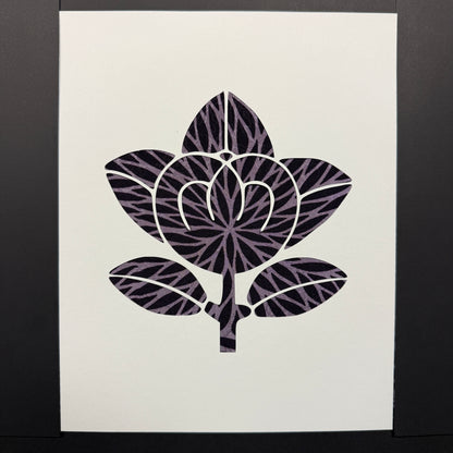 "Tachibana Crest" Katagami Art