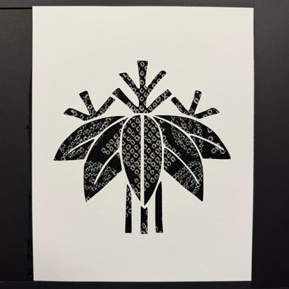 "Bamboo Crest" Katagami Art