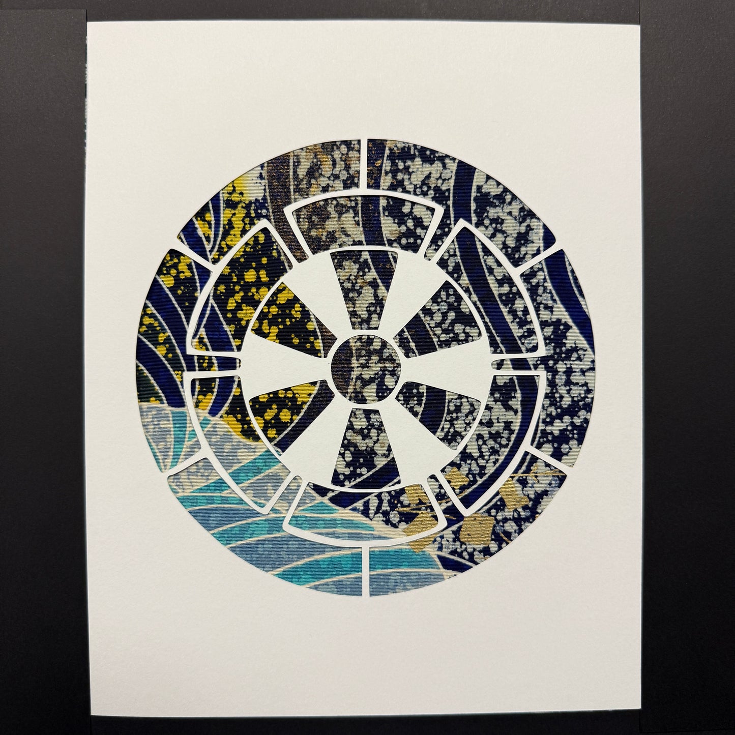 "Wheel Crest" Katagami Art