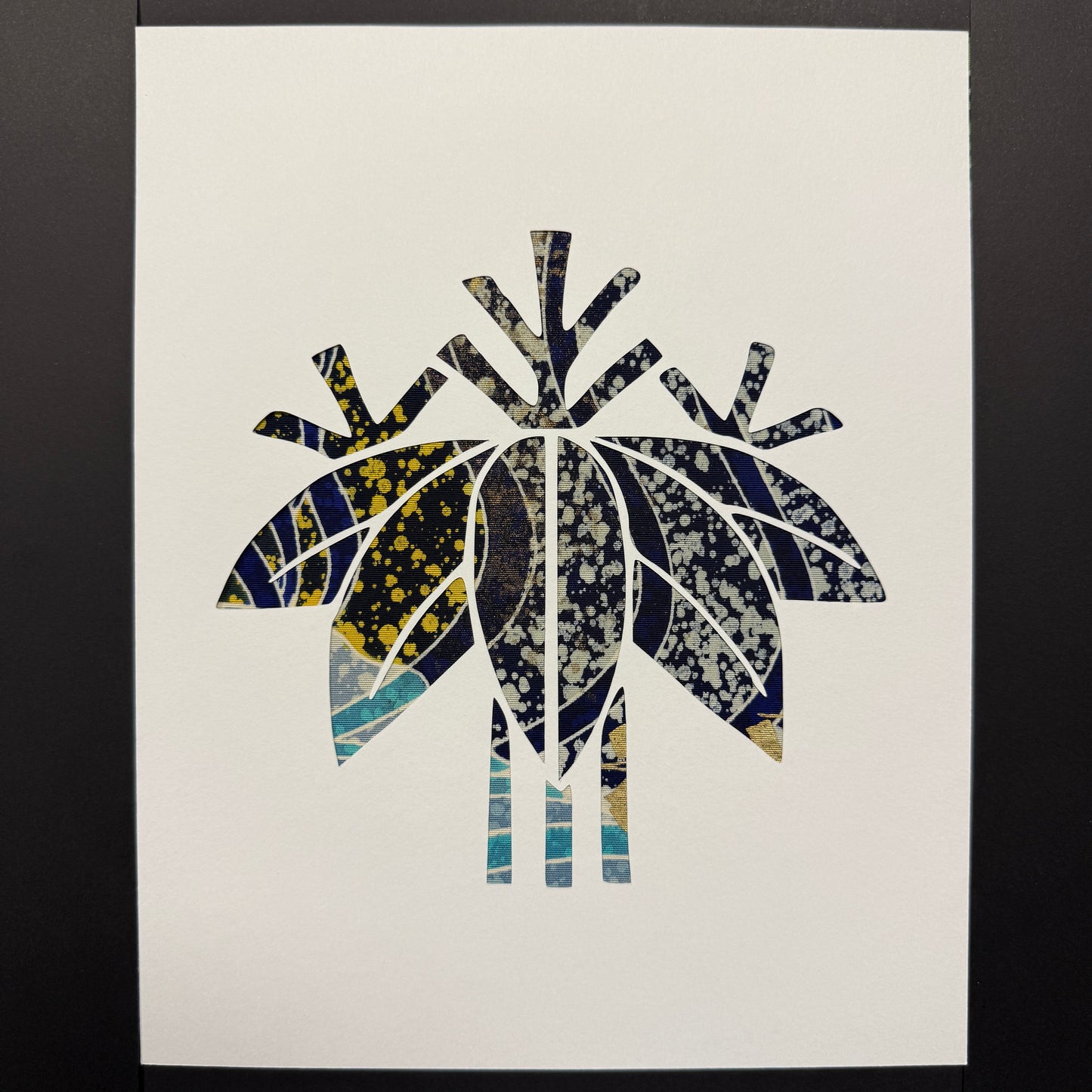 "Bamboo Crest" Katagami Art