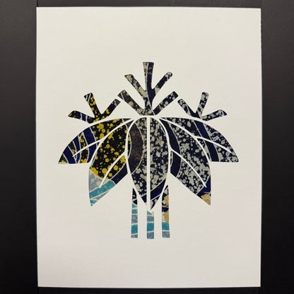 "Bamboo Crest" Katagami Art