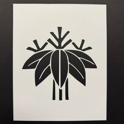 "Bamboo Crest" Katagami Art