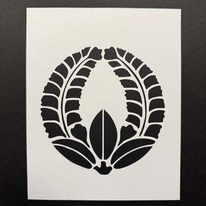 "Wisteria Crest" Katagami Art