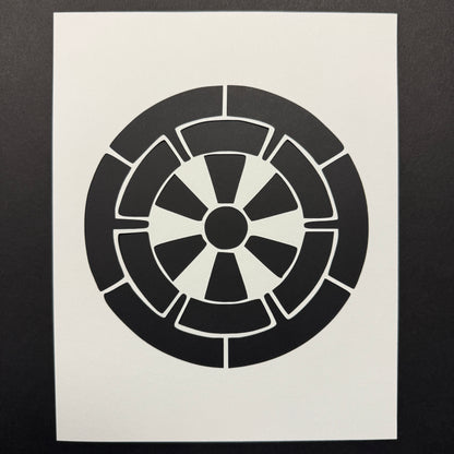 "Wheel Crest" Katagami Art