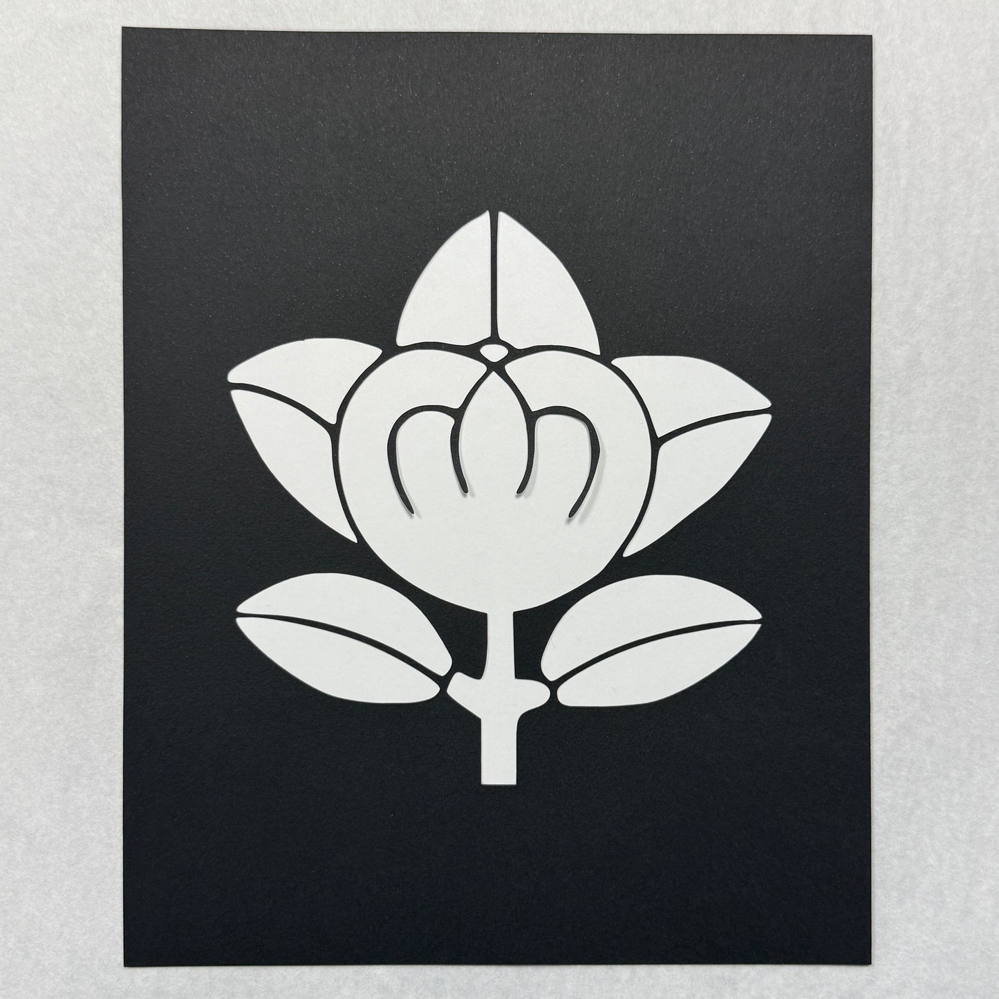 "Tachibana Crest" Katagami Art