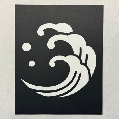 "Wave Crest" Katagami Art
