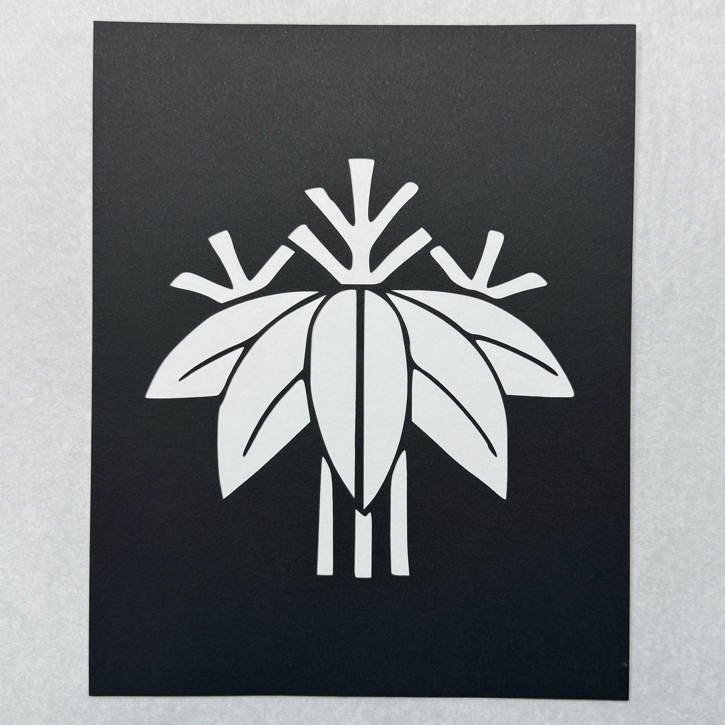 "Bamboo Crest" Katagami Art