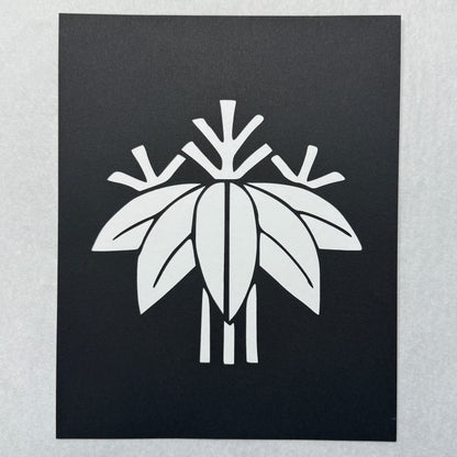 "Bamboo Crest" Katagami Art
