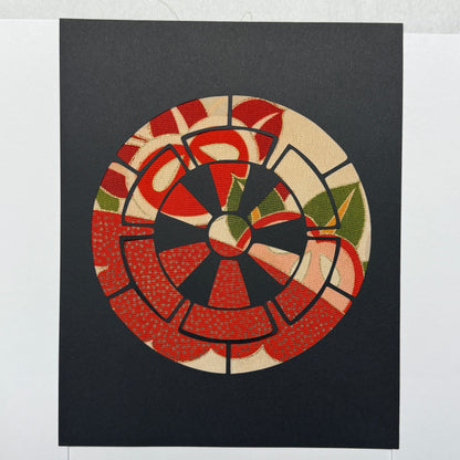 "Wheel Crest" Katagami Art