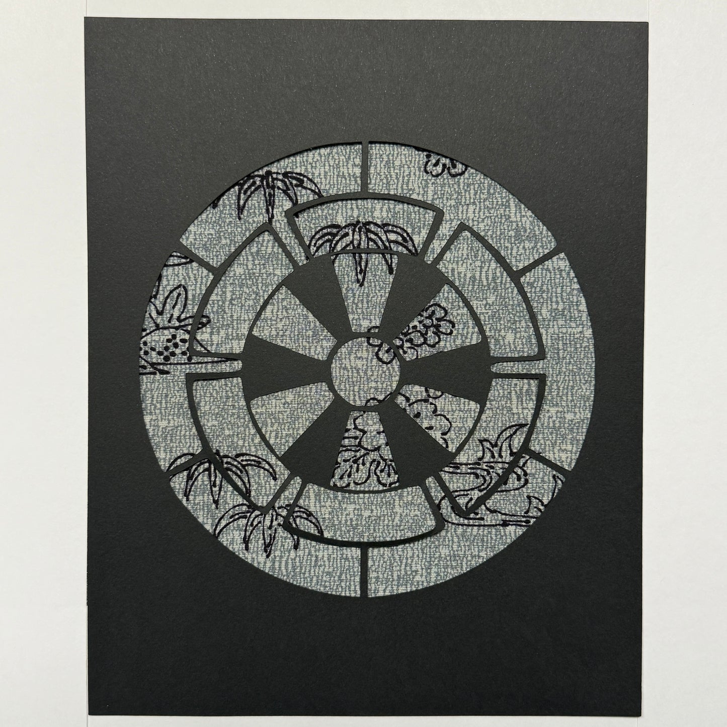 "Wheel Crest" Katagami Art