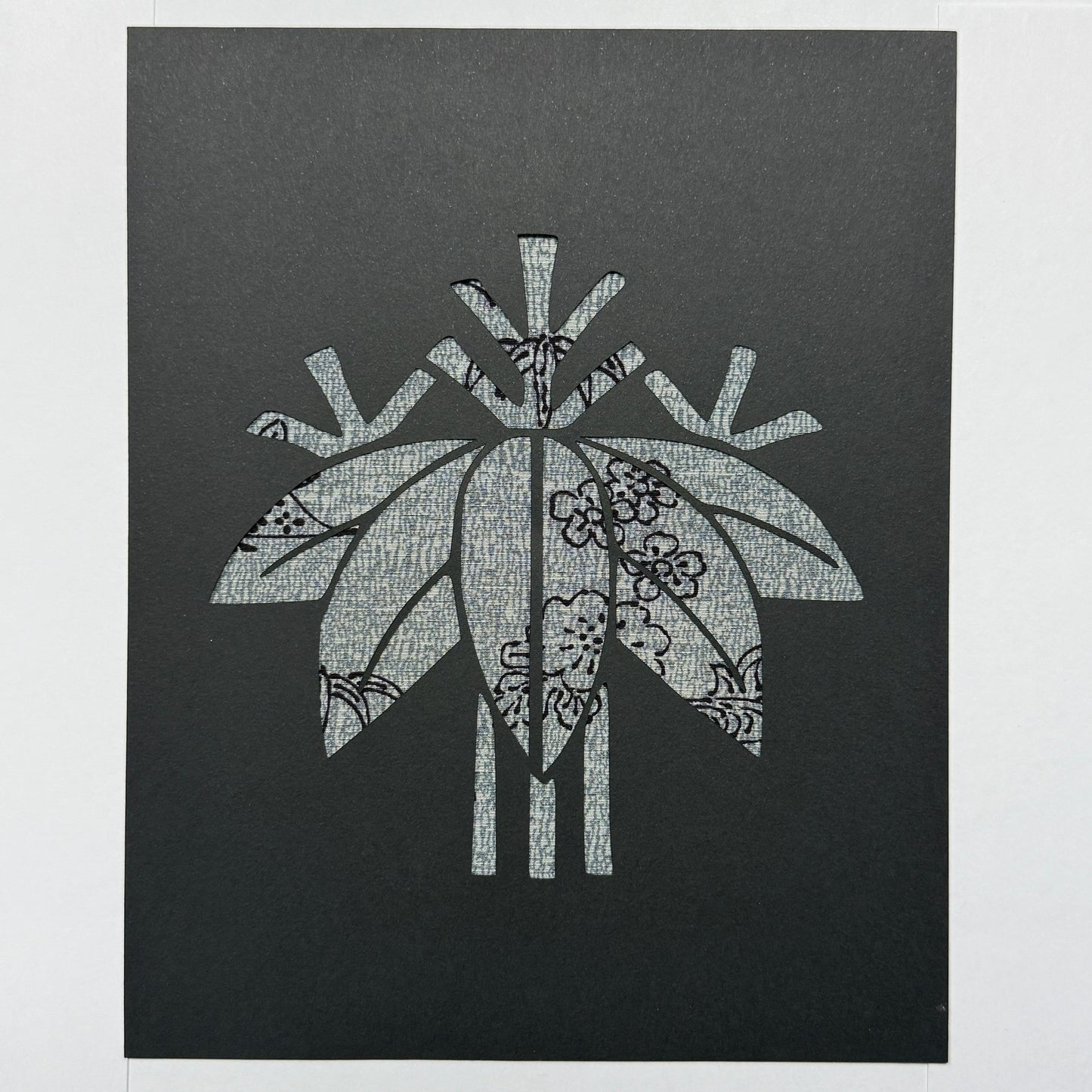 "Bamboo Crest" Katagami Art