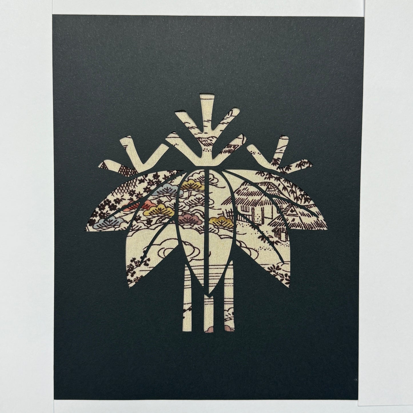 "Bamboo Crest" Katagami Art