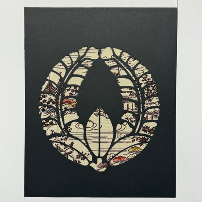 "Wisteria Crest" Katagami Art