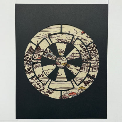 "Wheel Crest" Katagami Art