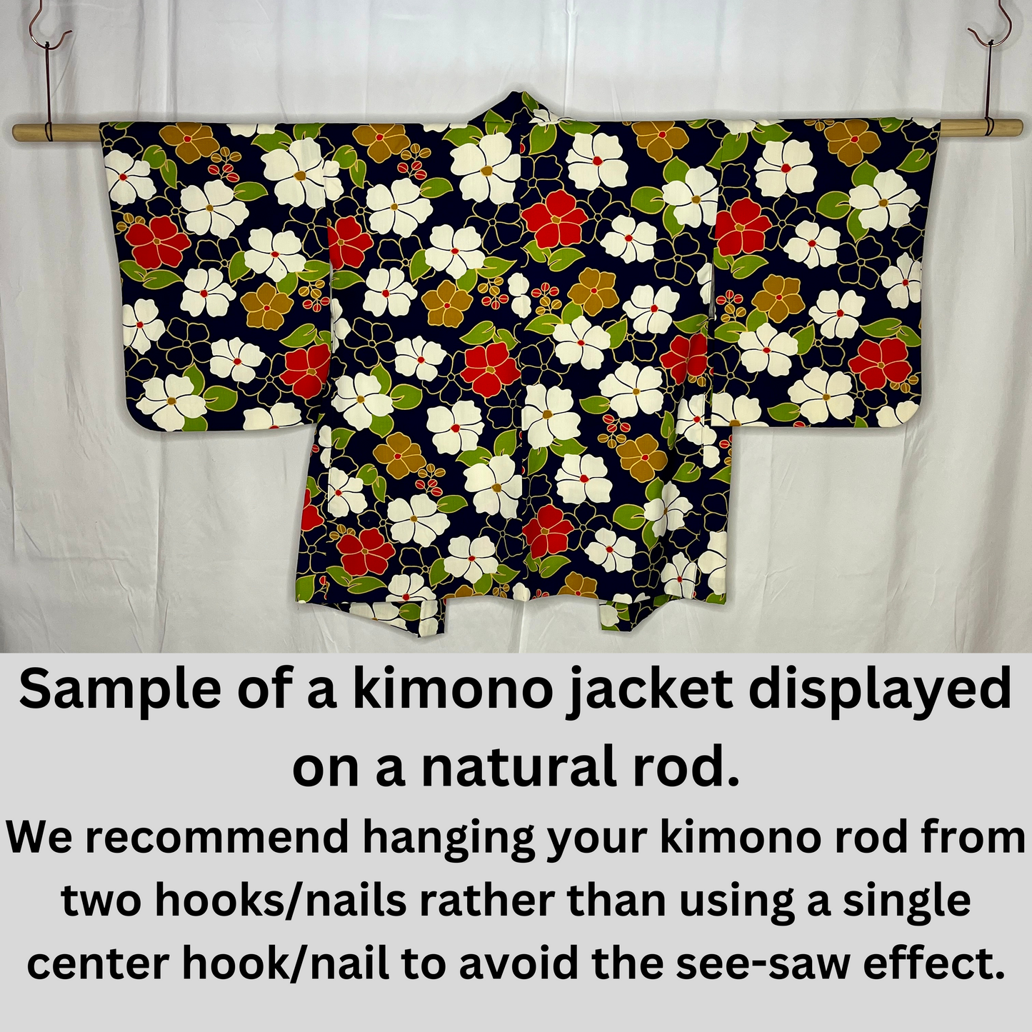 60" Kimono Display Rod (Natural)