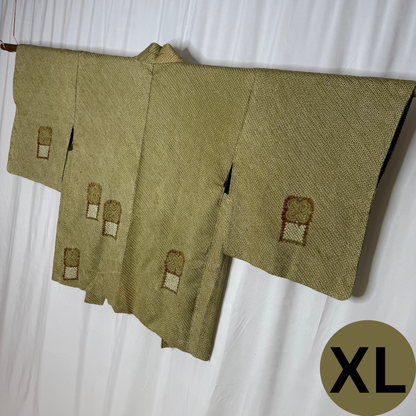 "Shibori Moss" XL Oki Haori Jacket