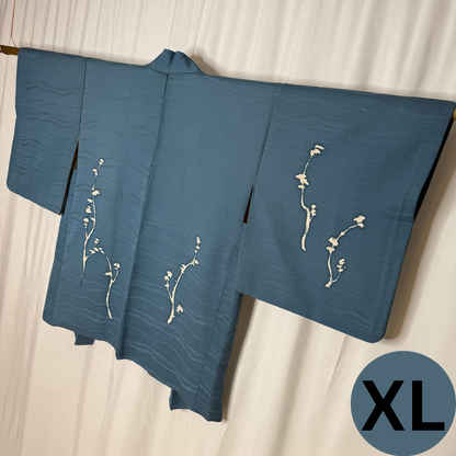 "Snowy Branches" XL Oki Haori Jacket