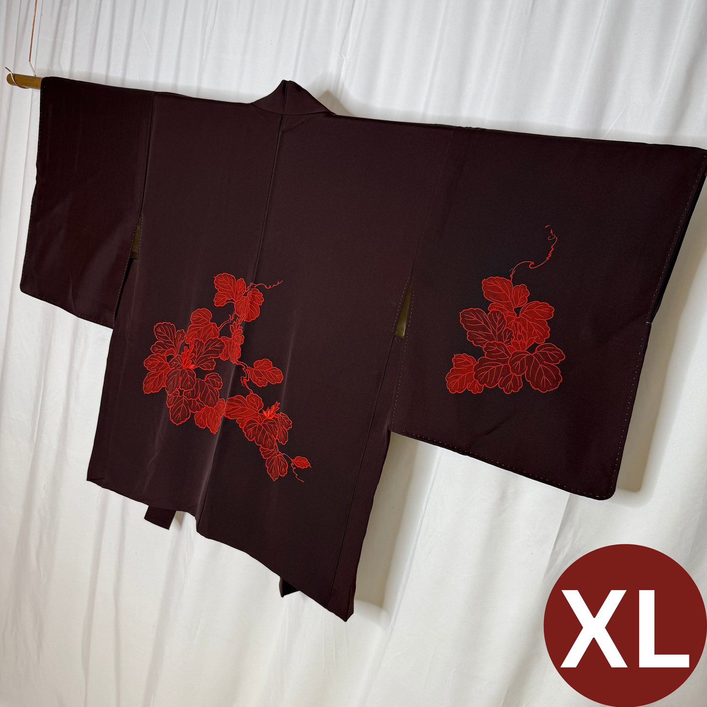 "Tangerine Shimmer" XL Oki Haori Jacket